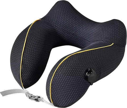 Inflatable Neck Pillow Airplane for Traveling On Plane, Inflatable Travel Neck Pillow Airplane, Blow Up Plane Pillow for Long Flights, Ergonomic Lightweight Cool Pillow for Ultra Comfort