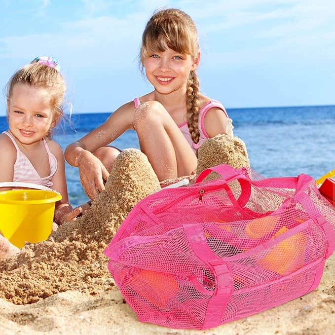 Mesh Beach Bag Vacation Essentials - Large Tote Pool Bag for Women Vacation Essentials Beach Accessories