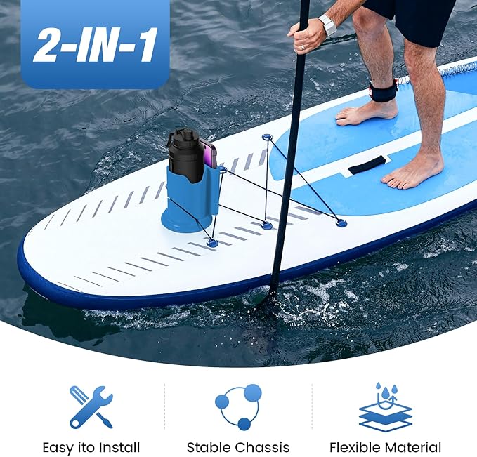 Kayak Cup Holder, Cup Paddle Board, Paddle Board Accessories Surfboards, Canoes and Kayak Accessories for Types of Cup Bottle Drink