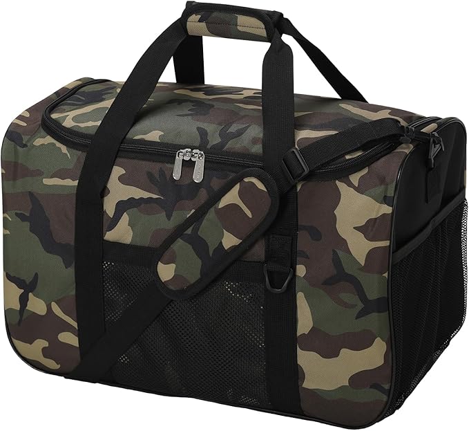 35L Sports Gym Duffle Bag - 19 inch Weekender Duffel for Workout, Basketball, Fitness, Training(Camo)
