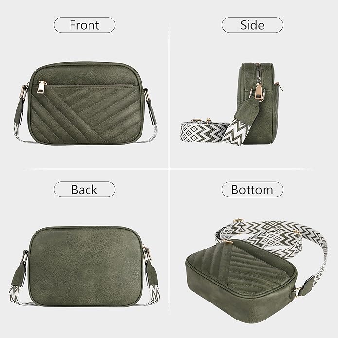 TANTOMI Small Crossbody Bags for Women, Small Purses with Card Slots Phone Purse Wide Adjustable Strap