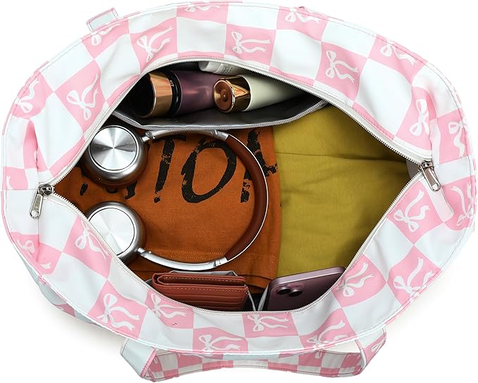 LEDAOU Beach Bag Waterproof Sandproof Women Beach Tote Pool Bag with Zipper for Swim Gym Grocery Travel with Wet Pocket | Sandproof, with Zipper, for Gym, Grocery, Travel, with Wet Pocket