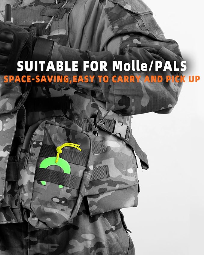 Door Jam, First Responder Door Stop for Law Enforcement, Police, Emergency Medical Services, Tactical Door with Nylon Paracord Attachments for Easy Grab Access, Molle/PALS Compatible(3 Pack)