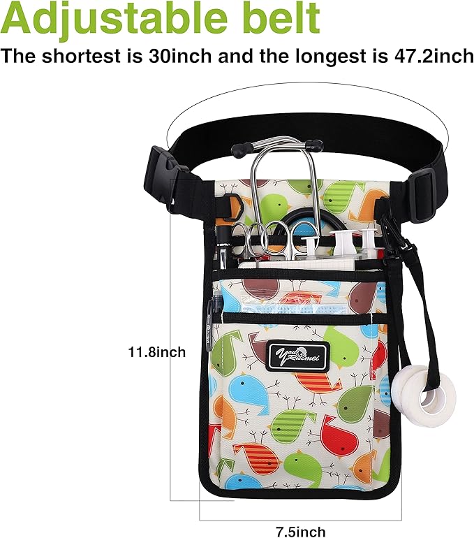Nurse Fanny Pack for Work,Kit Practical Waist Bag for Nurses,Fanny Pack for Basics,Nurse Utility Belt Organizer Bag (NIAO)