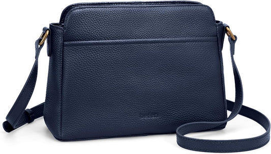 befen Anti-theft Crossbody Bag for Women Genuine Leather, Small Cross Body Shoulder Handbags with RFID Card Slots