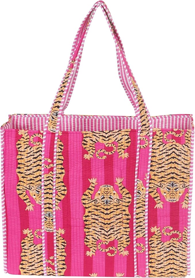Marubhumi Women Lightweight Travel Bag Purse Cotton Shoulder Tote Bag For Shopping Grocery & Beach Bag