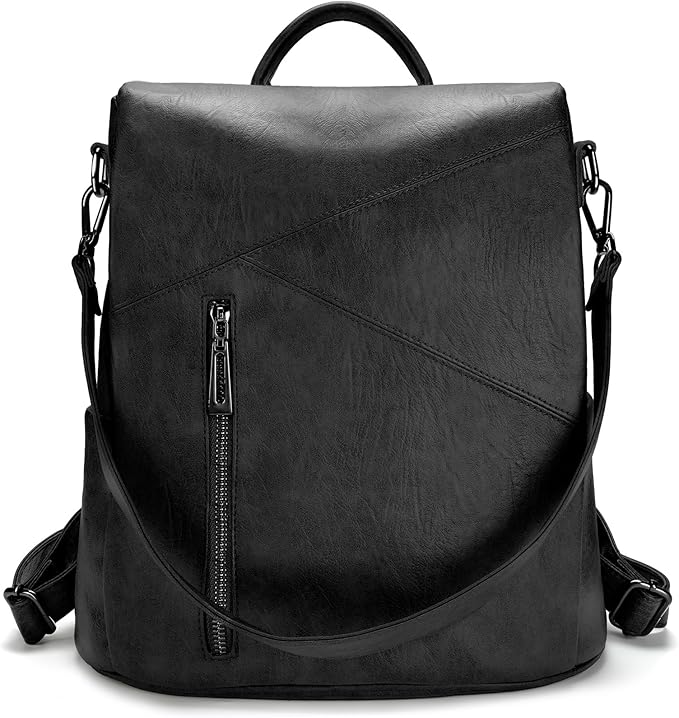 molshine Backpack,Fashion Casual Travel PU Leather Daypack Bag Shoulder Rucksack Handbags for Women HB041