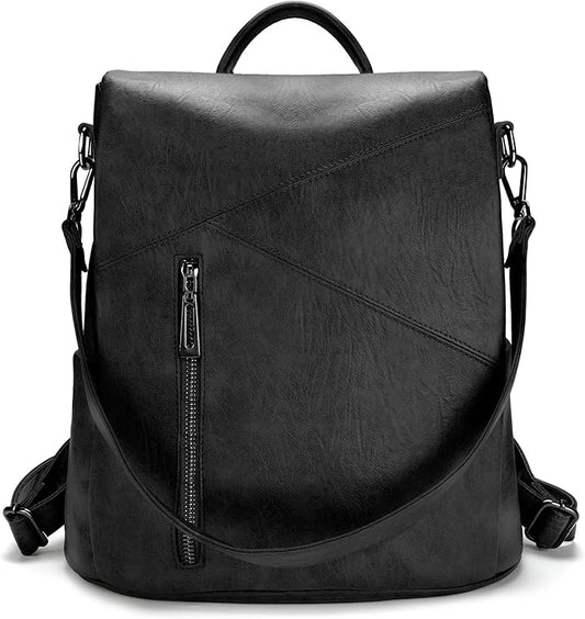 molshine Backpack,Fashion Casual Travel PU Leather Daypack Bag Shoulder Rucksack Handbags for Women HB041