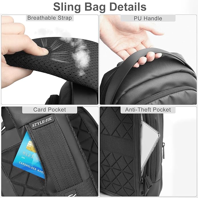 hk Sling Crossbody Shoulder Bag