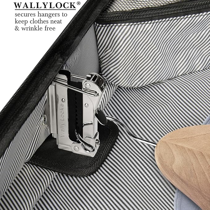 WallyBags® Solutions 45" Premium Garment Bag with shoulder strap and multiple pockets