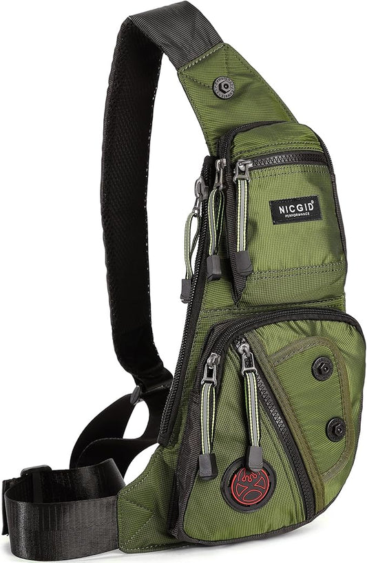 NICGID Sling Bag Chest Shoulder Backpack Crossbody Bags Casual Daypack for Men Women