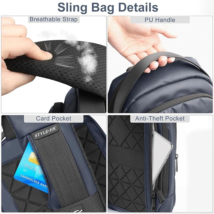 hk Sling Crossbody Shoulder Bag