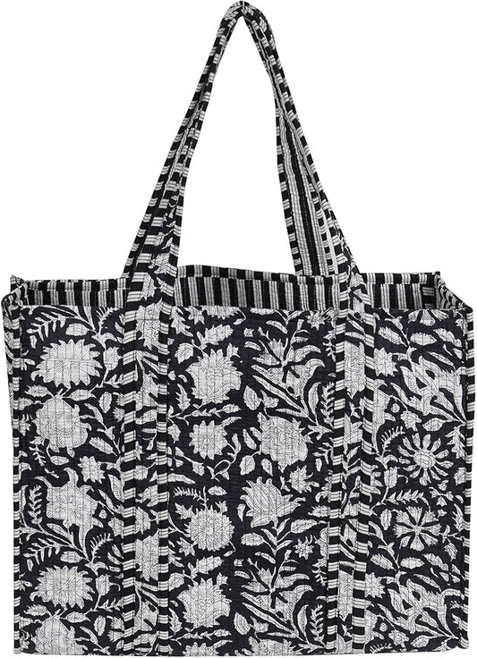 Marubhumi Women Lightweight Travel Bag Purse Cotton Shoulder Tote Bag For Shopping Grocery & Beach Bag