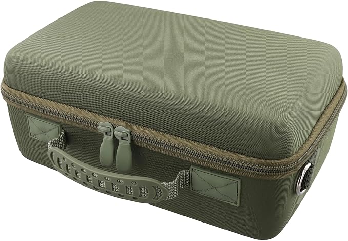 Camera Case Compatible with Canon EOS Rebel T7 / T100 / R50 / R100 / R5 / R6 Mark II DSLR Camera with 18-55mm Lens,Sony,Nikon DSLR Camera Protective Case with Shoulder Strap (Army Green Case)