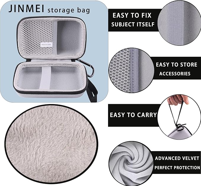 Hard EVA Carrying Storage Case Compatible with Canon PowerShot SX740 HS/SX730/SX720/SX620/G7X Digital Camera, Point and Shoot Vlogging Camera Protective Travel storage box (grey)