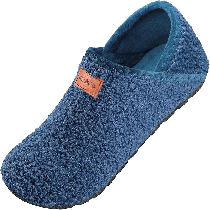 Women's Men's Fuzzy Fur Slippers Casual House Shoes Non Slip Barefoot Slipper Socks Warm Closed Back Indoor Outdoor Shoes
