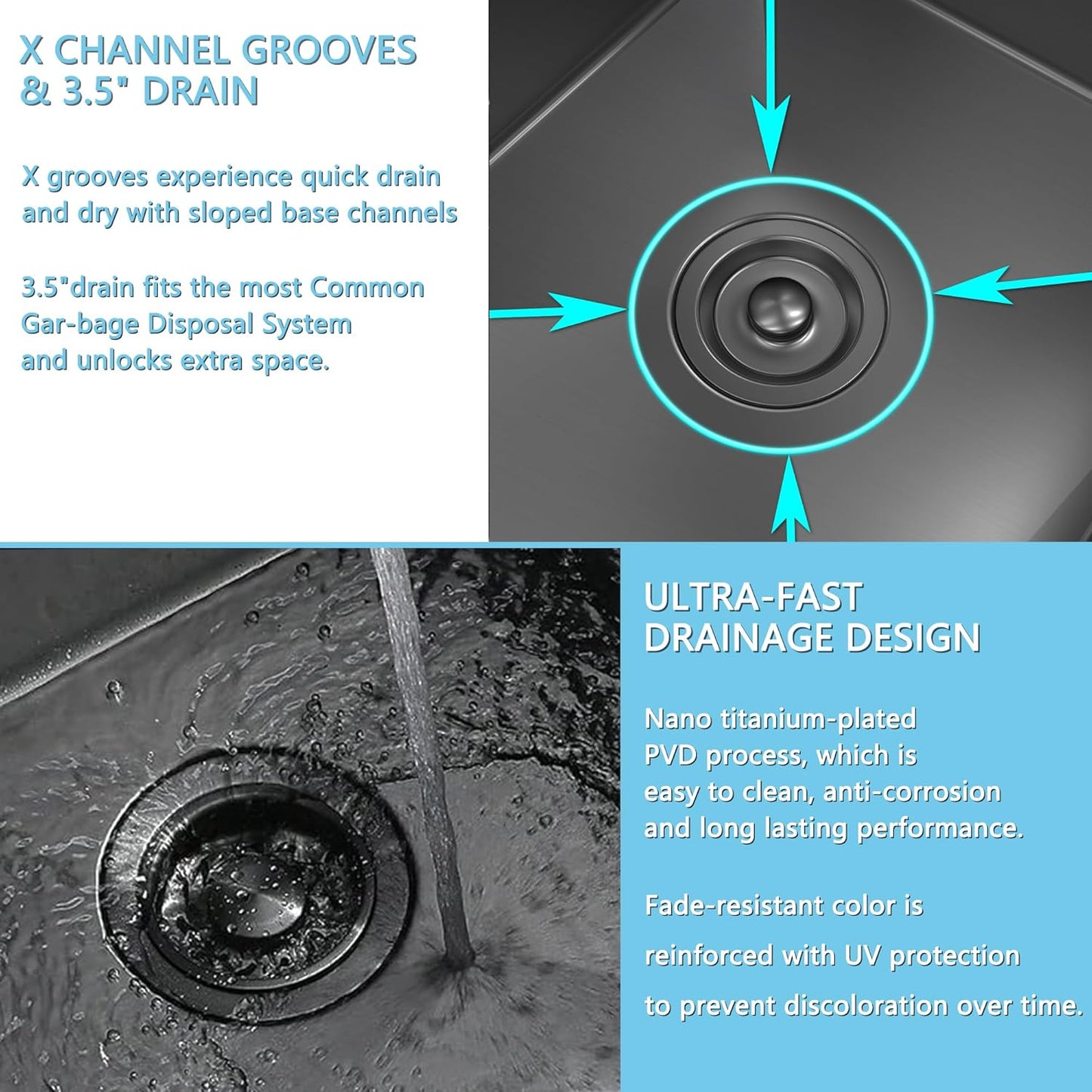 10 inch Bar Sink Undermount, 10x18 inch Small Bar Sink Gunmetal Black Undermount Small Kitchen Sinks 18 Gauge Single Bowl Wet Bar Sinks with Basket Strainer Drain