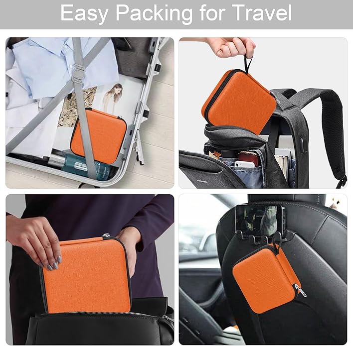 Bukere Travel Sunglasses Organizer Case Adjustable Slot For Multiple Eyeglasses Hard-shell Portable Storage Box for Men Women