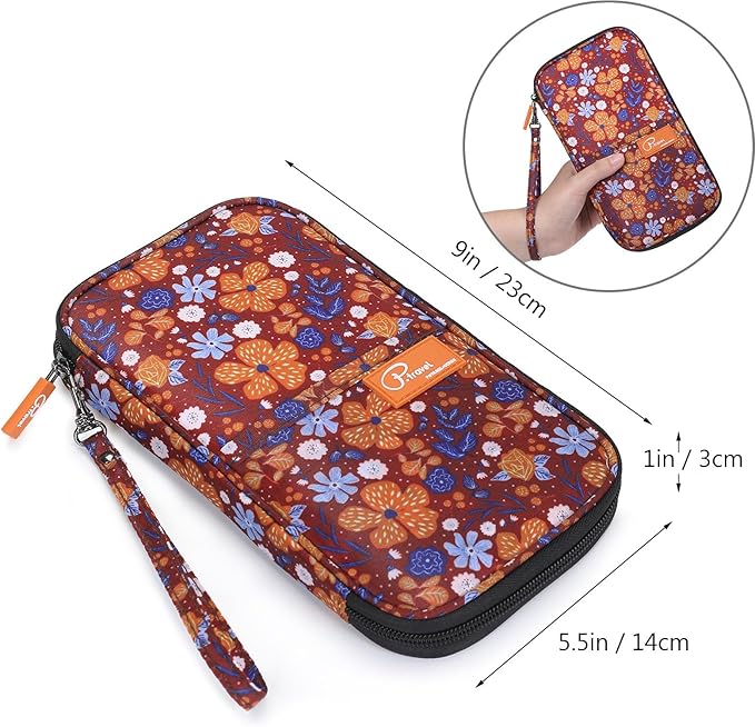 VanFn RFID Travel Passport Wallet, Family Passport Holder, Trip Document Organizer P.Travel Series