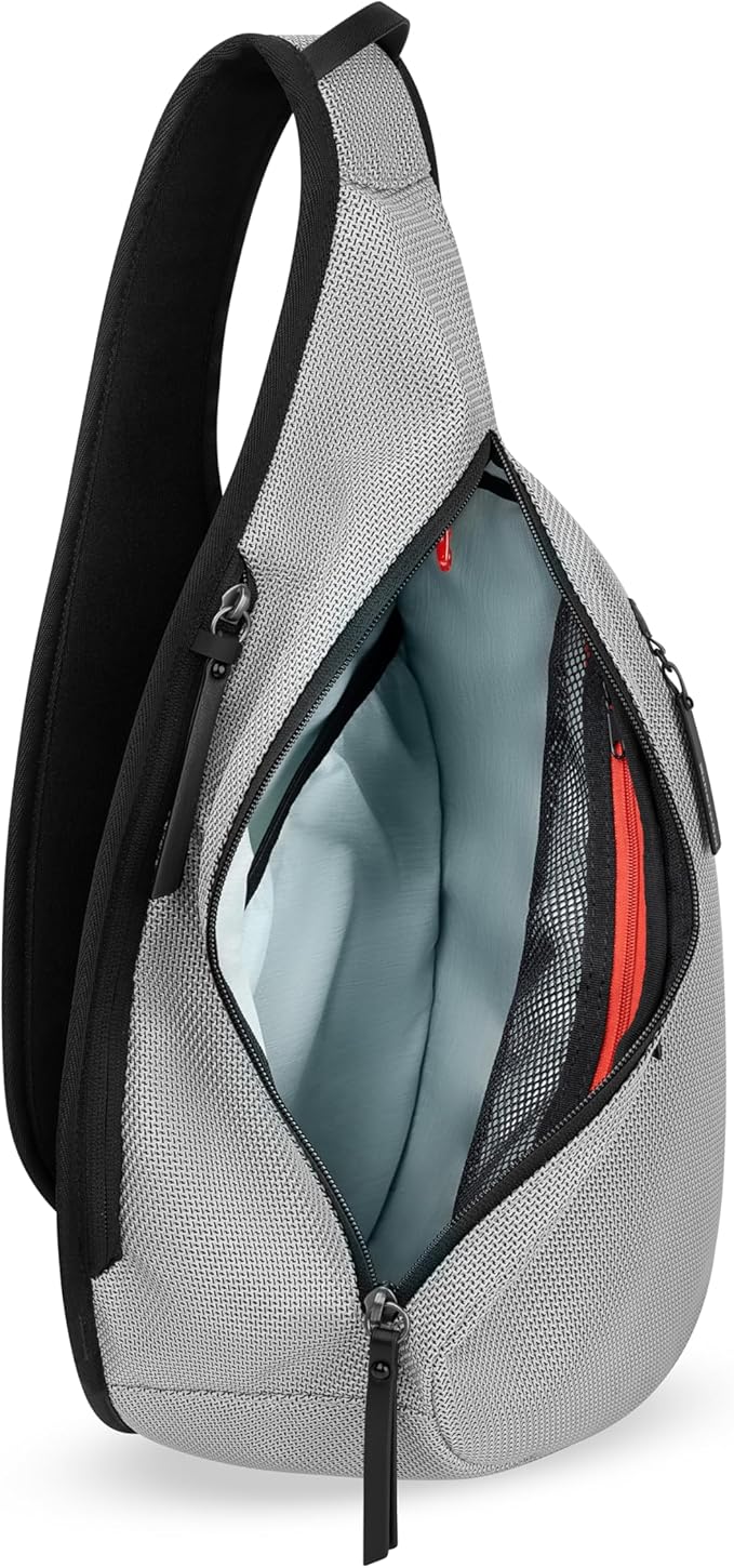 Sherpani Esprit, Anti Theft Sling Bag, Sling Backpack, 10L Travel Bag, Crossbody Backpack, Travel Gift for Women, Fits 10 Inch Tablet (Sterling)