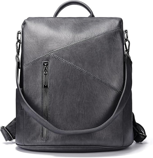 molshine Backpack,Fashion Casual Travel PU Leather Daypack Bag Shoulder Rucksack Handbags for Women HB041