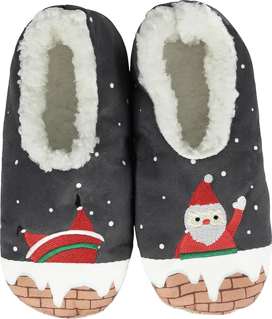 BenSorts Fuzzy Slipper Socks for Women Funny House Slippers with Grips