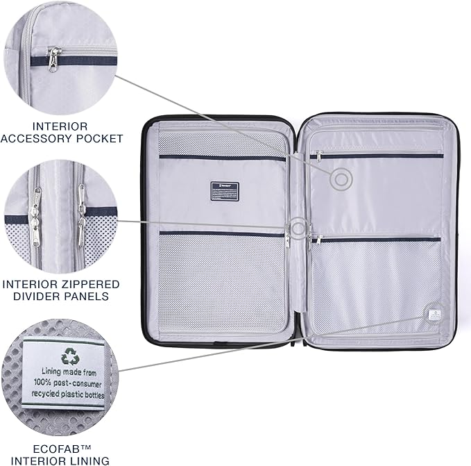 Travelpro Maxlite Air V2 Hardside Expandable Luggage, 8 Spinner Wheels, Lightweight Hard Shell, TSA lock, Shadow Grey, 3-Piece Set (20/25/28)