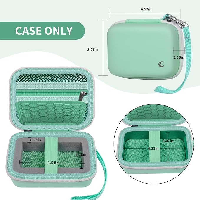 Comecase Carrying & Protective Case for Digital Camera, for CAMKORY/for Kodak Pixpro/for Canon PowerShot ELPH 180/190 / for Sony DSCW800 DSCW830 Cameras for Travel- Light Green