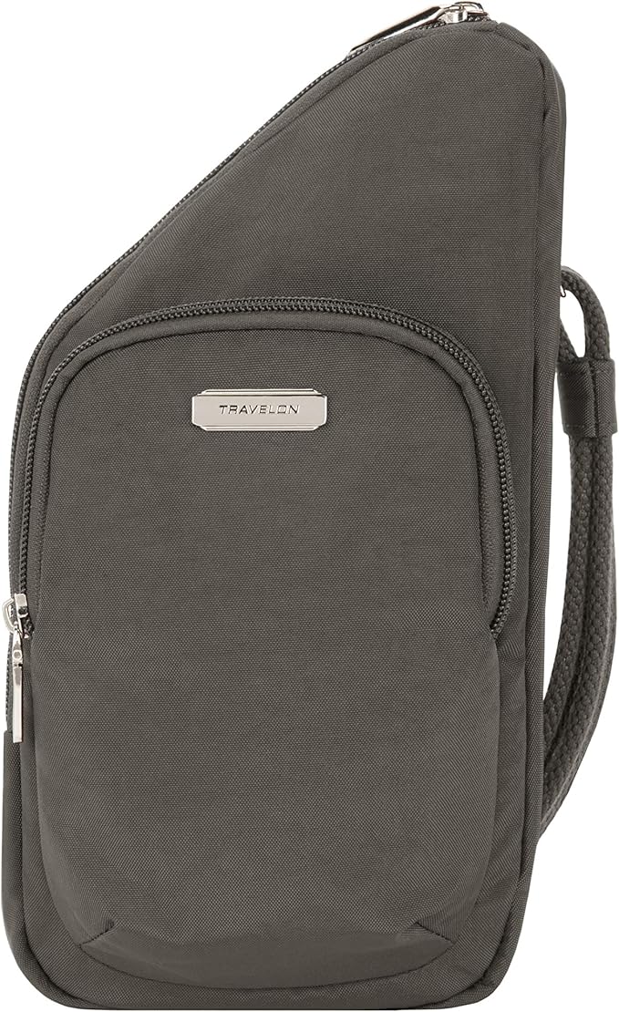 Travelon: Essentials - Anti-Theft - Compact Crossbody Bag - Smoke