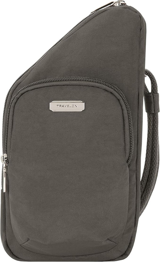 Travelon: Essentials - Anti-Theft - Compact Crossbody Bag - Smoke