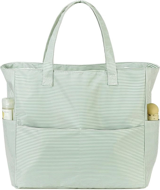 Bluboon Beach Bags for Women, Large Waterproof Tote Bag With Wet Compartment for Pool Weekender Travel Gym
