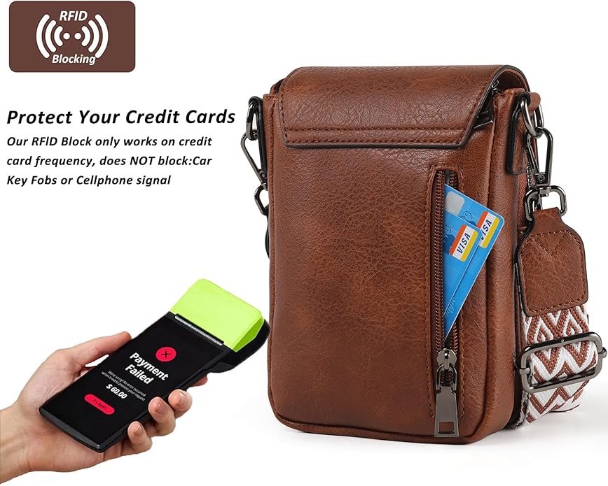 TANTOMI Small Crossbody Bags for Women, Small Purses with Card Slots Phone Purse Wide Adjustable Strap