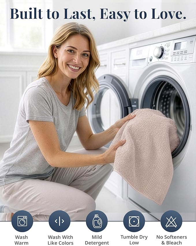 LANE LINEN Bath Hand Towels - Pack of 6 (16" x 28"), 100% Cotton - Soft, Quick Dry & Highly Absorbent, Hand and Face Towels - Bathroom Hand Towel Set, Great for Gym, Salon, Spa & Family Use - Platinum