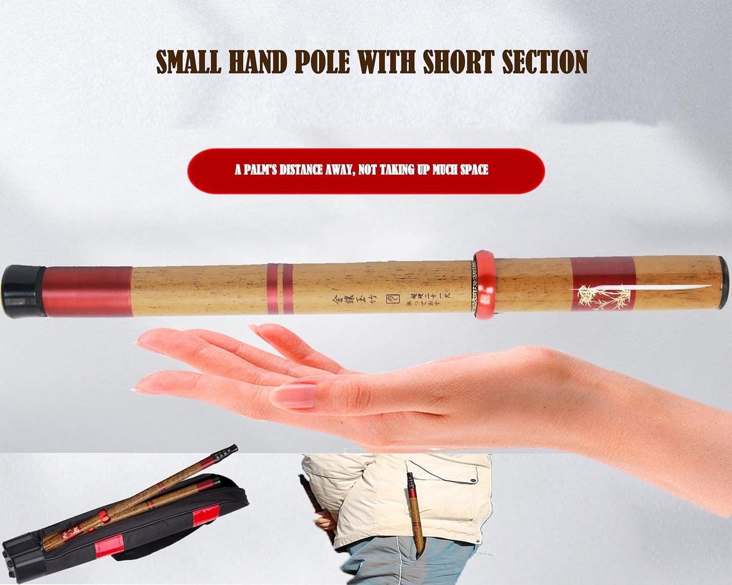 Telescopic Rod Kit Tenkara Fishing Rod Kit 20FT-Zoom Stream 4 Lengths Collapsible Fly Rods Backpacking Fishing Pole Quality Carbon Tube Creek Rods