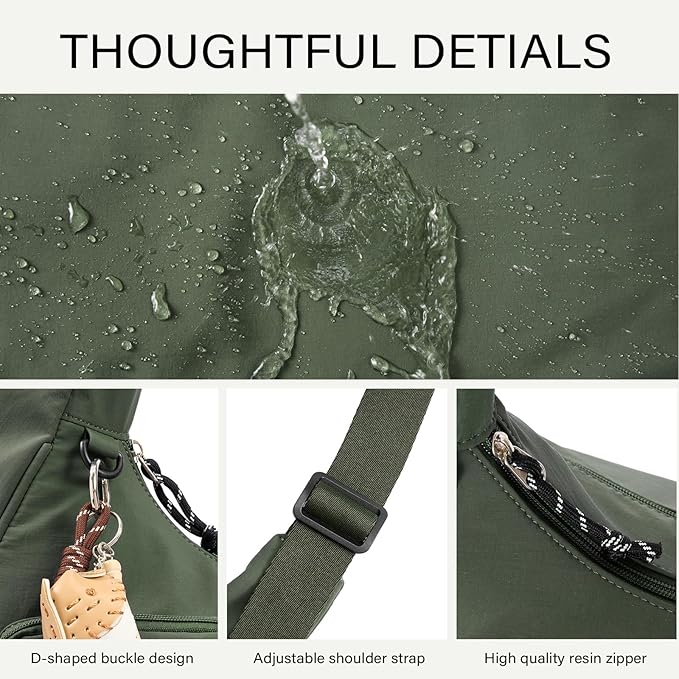 CLUCI Travel Purses for Women, Waterproof Nylon Crossbody Bags for Woman Trendy, Anti Theft Shoulder Handbags for Ladies
