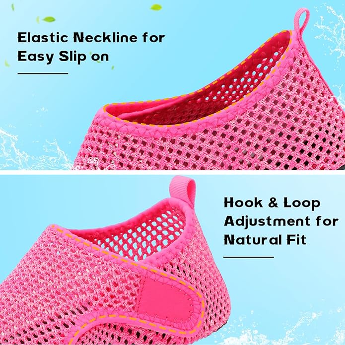 Scurtain Barefoot Water Shoes for Women Men Beach Swim Aqua Socks Summer Quick-Dry Sandals Slippers