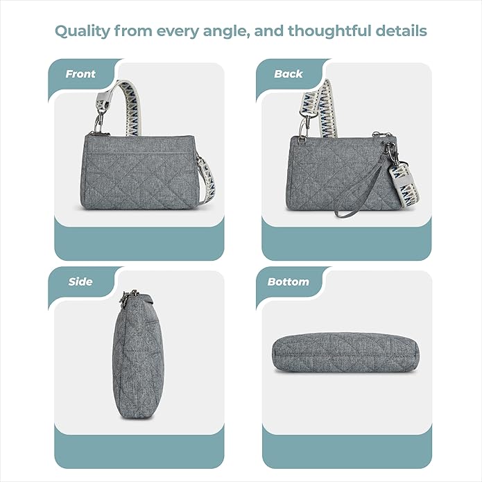 Travelon unisex-adult Anti-Theft Boho Clutch Crossbody