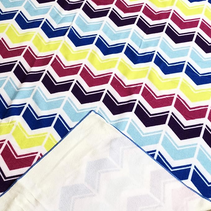 allgala Microfiber Beach Towel | Packable Beach Towel for Family | Quick Dry, Lightweight, Super Absorbent | Perfect for Beach, Pool, and Camping | Oversize 40"x70" - Chevron