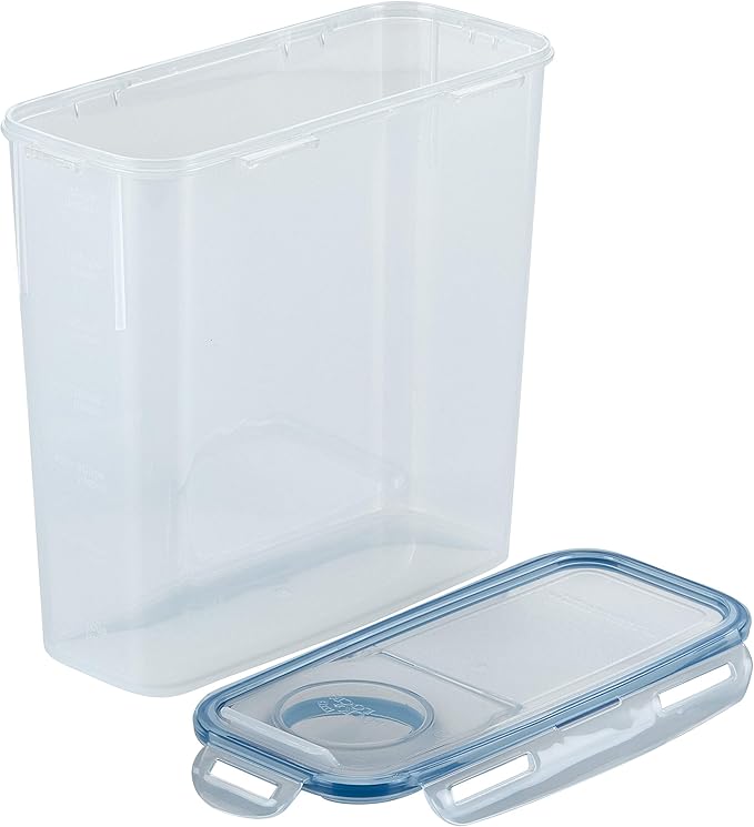 LOCK & LOCK Easy Essentials Food Storage with Flip Lid/Airtight container, BPA Free, 14.3-Cup, Clear
