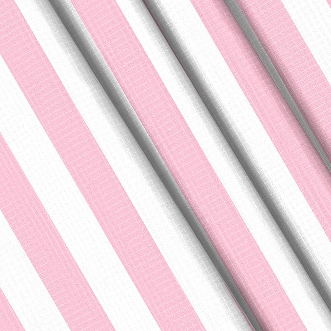 BEW Pink Stripe Beach Blanket Sandproof Waterproof, Extra Large 78''×86'' Beach Mat for 1-4 Adults with Stakes and Sand Pocket, Compact Lightweight Sand Free Picnic Mat Beach Essential