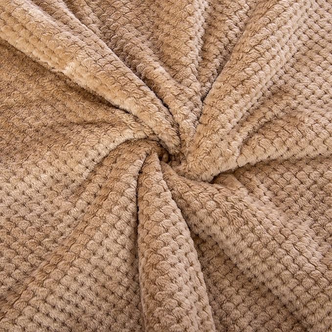 Fuzzy Sherpa Reversible Blanket for Baby, Soft Warm Cozy Coral Fleece Toddler, Infant or Newborn Reversible Blanket for Crib, Stroller, Travel, 30”×40”, Coffee