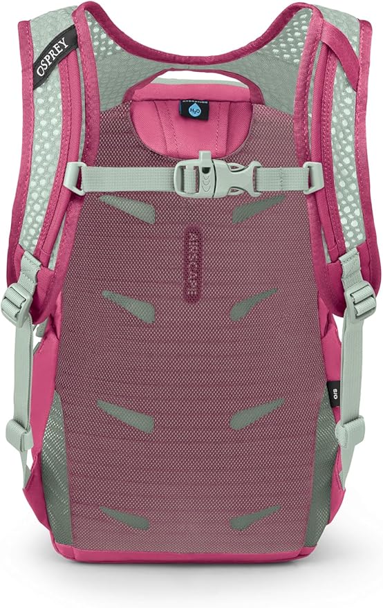 Osprey Daylite Jr. Kids' Commuter Backpack, Hotspot Pink/Frosty Mint