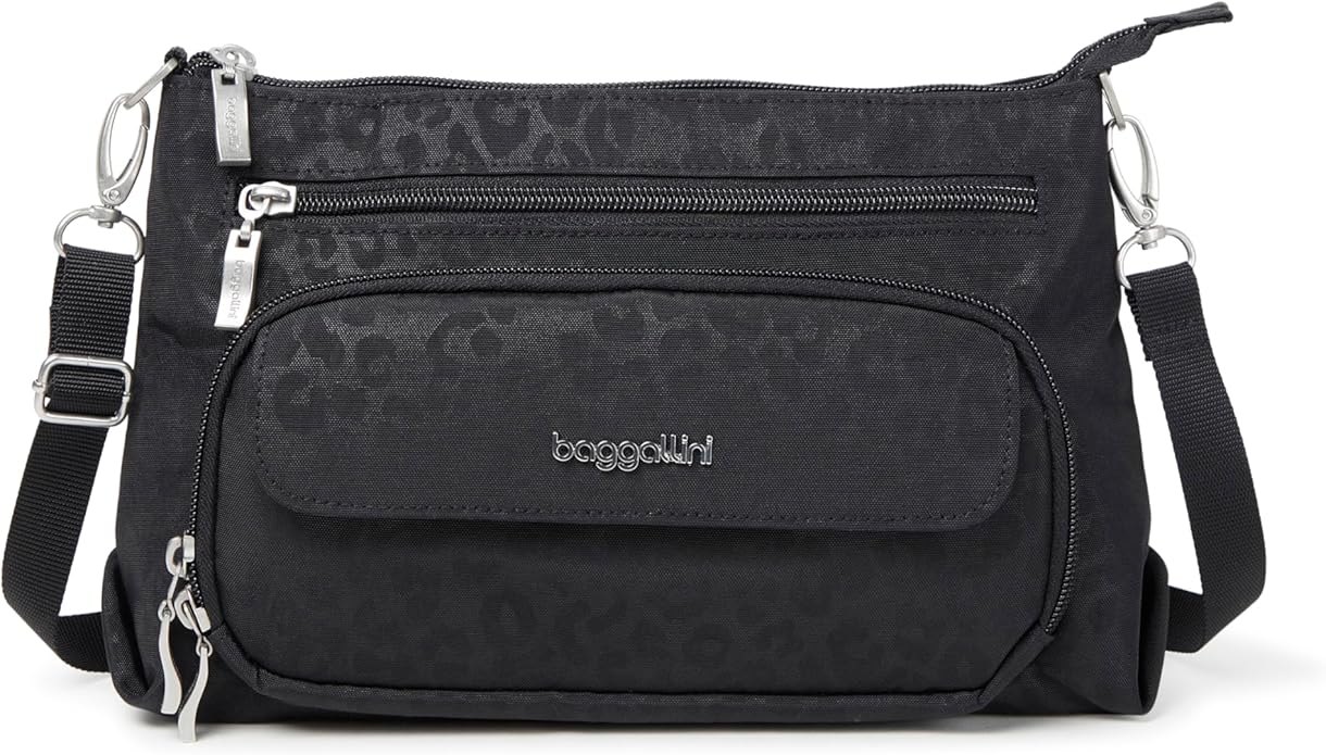 Baggallini Original Everyday 11x7.5 Crossbody Bags Rfid Protected Lightweight Nylon Zippered Travel Purse