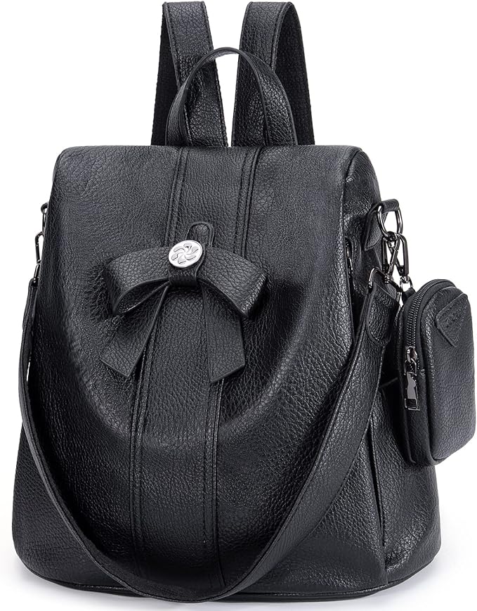 ZOCAI Backpack Purse for Women Fashion Backpack Purses PU Leather Daypacks Anti-Theft Shoulder Bag Satchel Purse