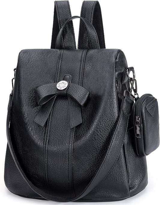 ZOCAI Backpack Purse for Women Fashion Backpack Purses PU Leather Daypacks Anti-Theft Shoulder Bag Satchel Purse