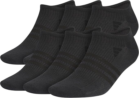 adidas Men's Superlite No Show Socks (6 Pairs) Lightweight & Breathable