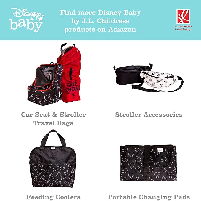 J.L. Childress Disney Baby 3-IN-1 Kids Travel Tray & Tablet Holder - Car Seat Lap Tray Desk for Toddlers, Road Trip Essentials, Car Seat Activity Table, Travel Accessories - Disney Princess