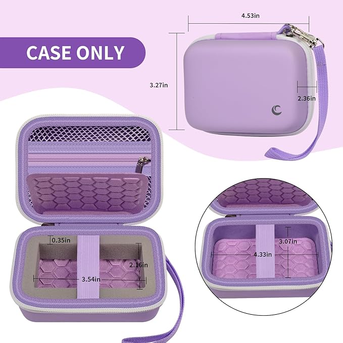 Comecase Carrying & Protective Case for Digital Camera, for CAMKORY/for Kodak Pixpro/for Canon PowerShot ELPH 180/190 / for Sony DSCW800 DSCW830 Cameras for Travel - Purple