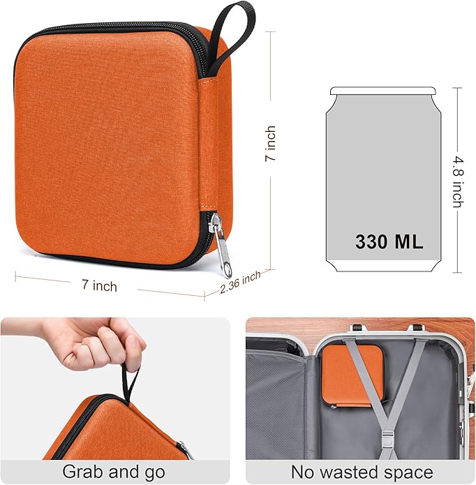 Bukere Travel Sunglasses Organizer Case Adjustable Slot For Multiple Eyeglasses Hard-shell Portable Storage Box for Men Women