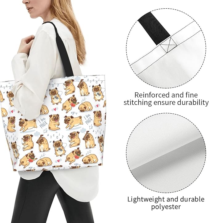 Tote Bag for Women Large Beach Bag Reusable Grocery Bags Handbag for Travel Shopping